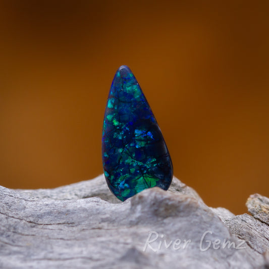 Grawin Unset Black Opal 0.9 Carat [#2018]