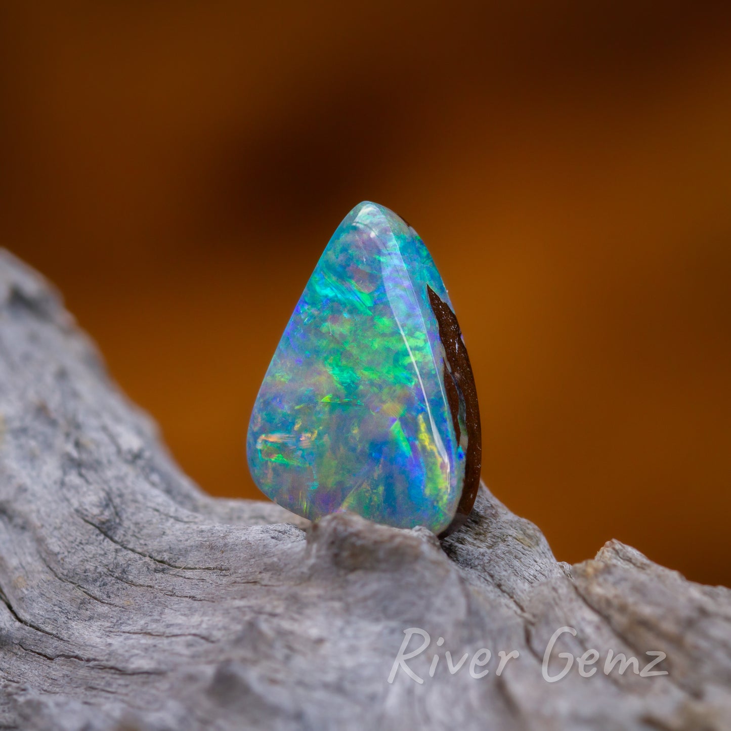 Australian Unset Crystal Boulder Opal 7.9 Carat [#1838]