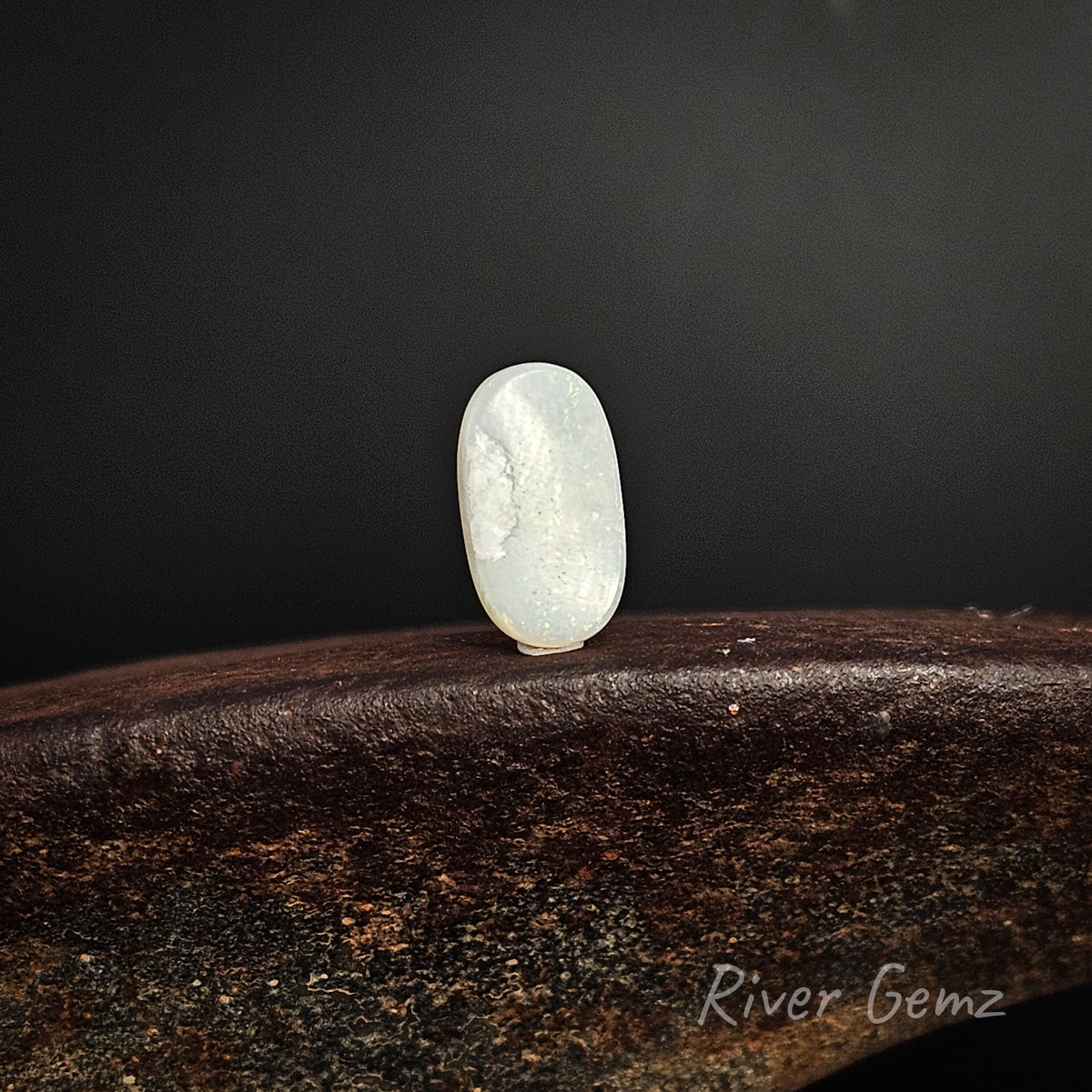 Rear view of light opal.