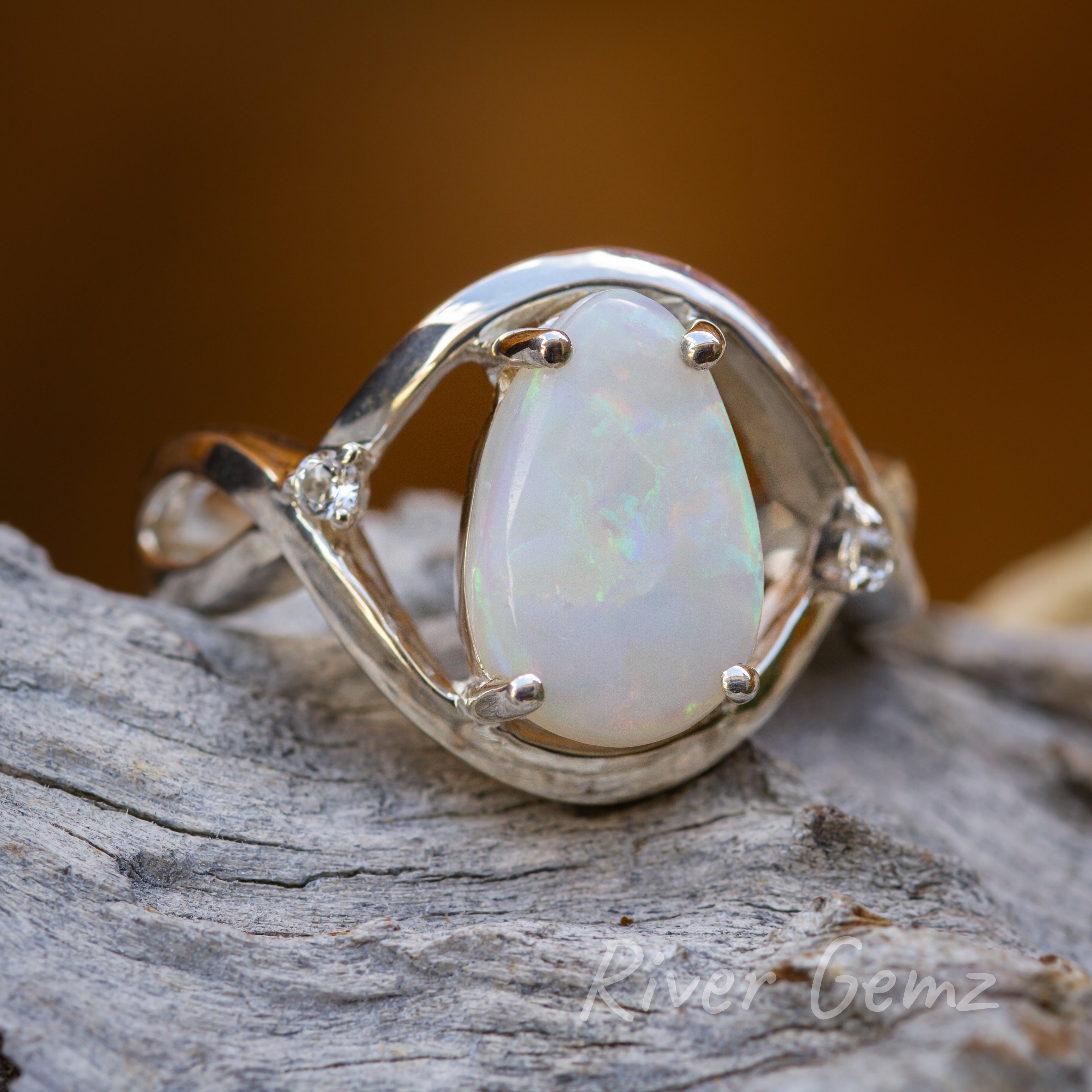 Sterling Silver and Coober Pedy store Opal Ring