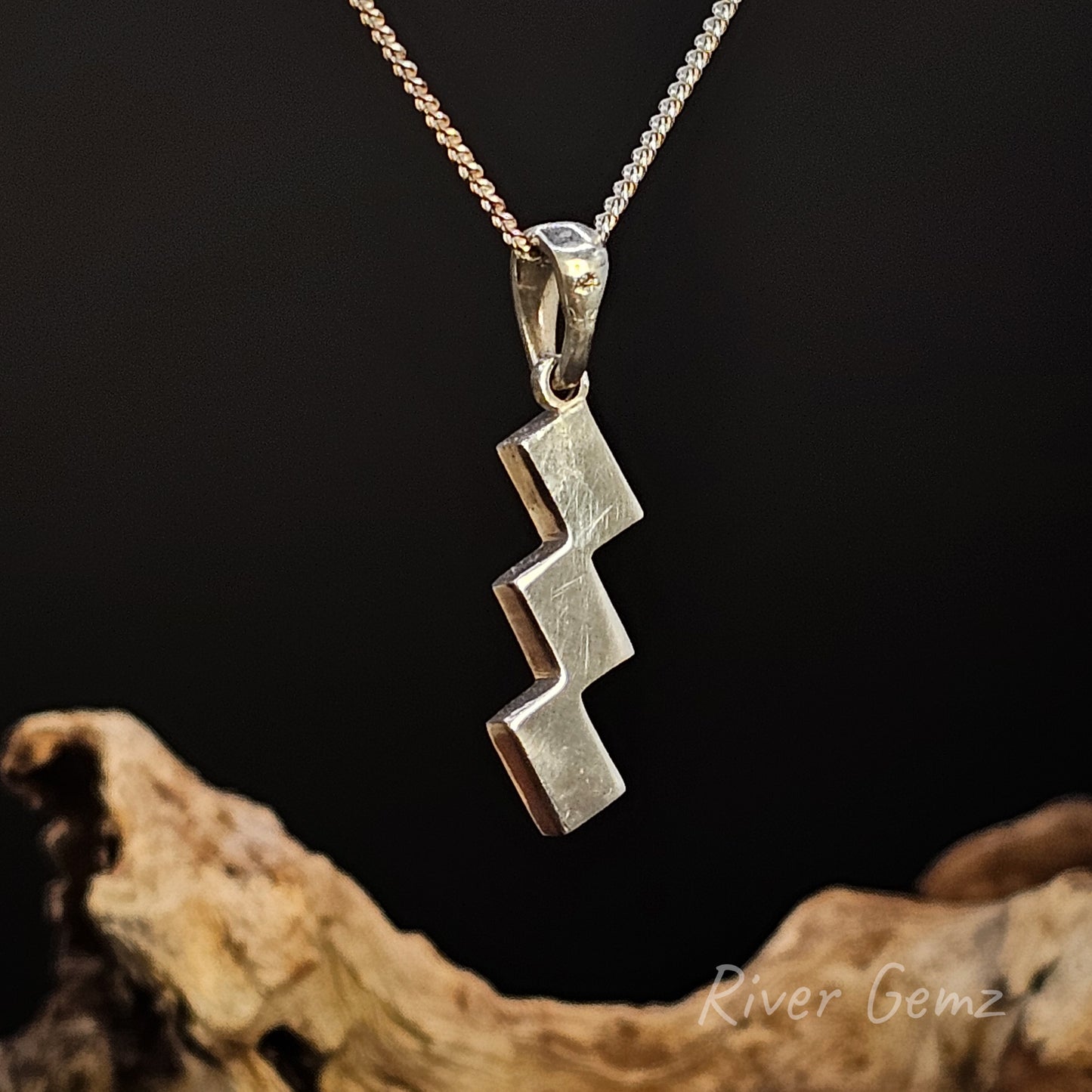 Lightning Ridge Crystal Opal in Sterling Silver Pendant [#3249]