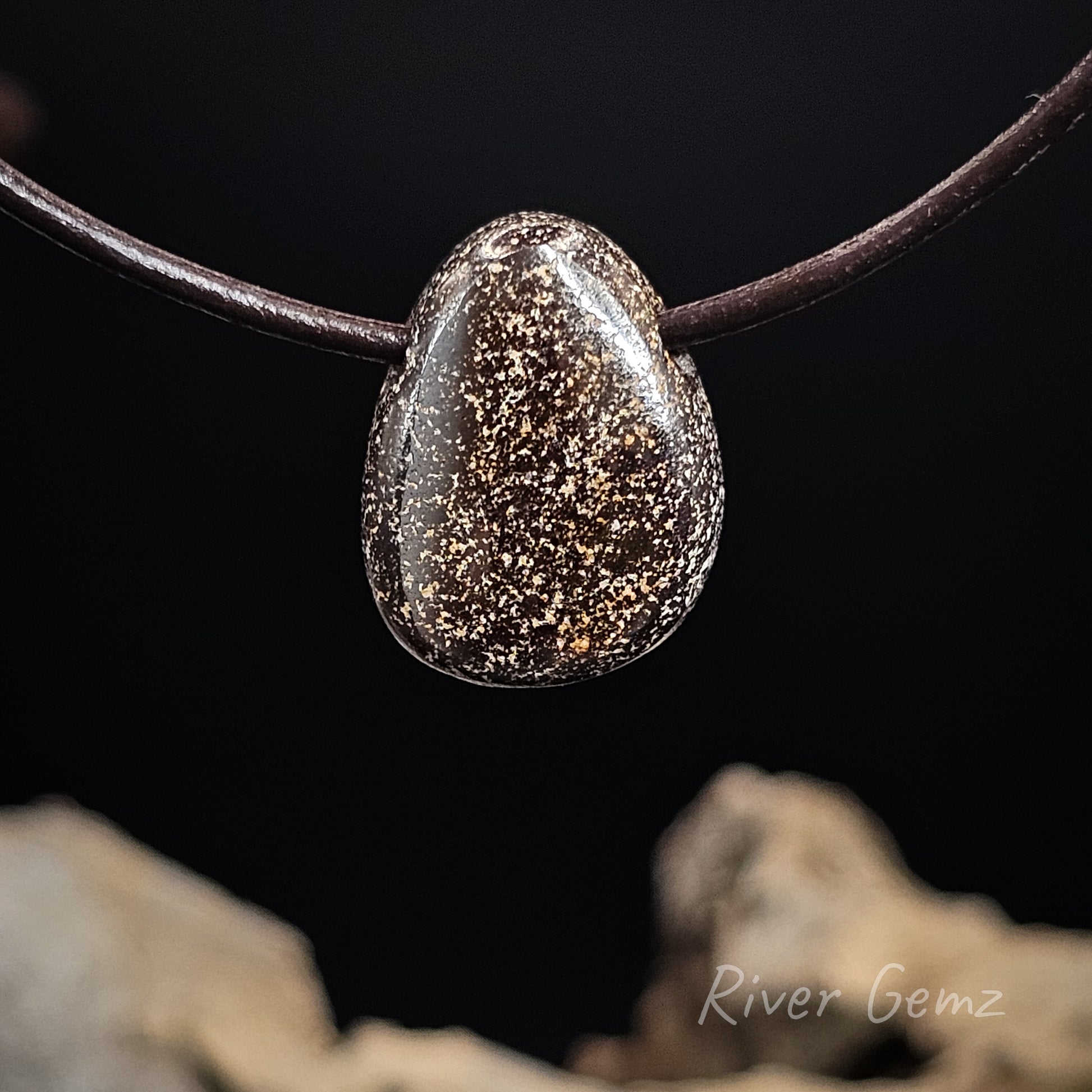 Rear view of the boulder opal shows the ironstone matrix.