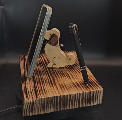 Video showing the phone/tablet stand rotate 180 degrees.